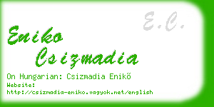 eniko csizmadia business card